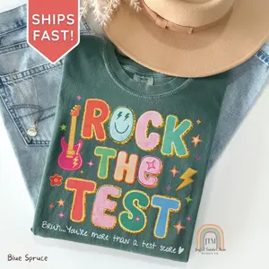 Rock the Test Day Teacher Shirt, State Testing Tee, Testing Coordinator Tshirt, School Testing Week T-shirt, You're More than a Test Score