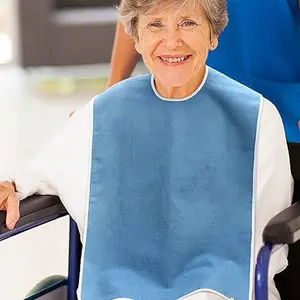 Stain-Resistant Apron with Pockets, Elderly Meal Assistance, Rehabilitation Aid, Easy-To-Wear Design, Perfect for Daily Use