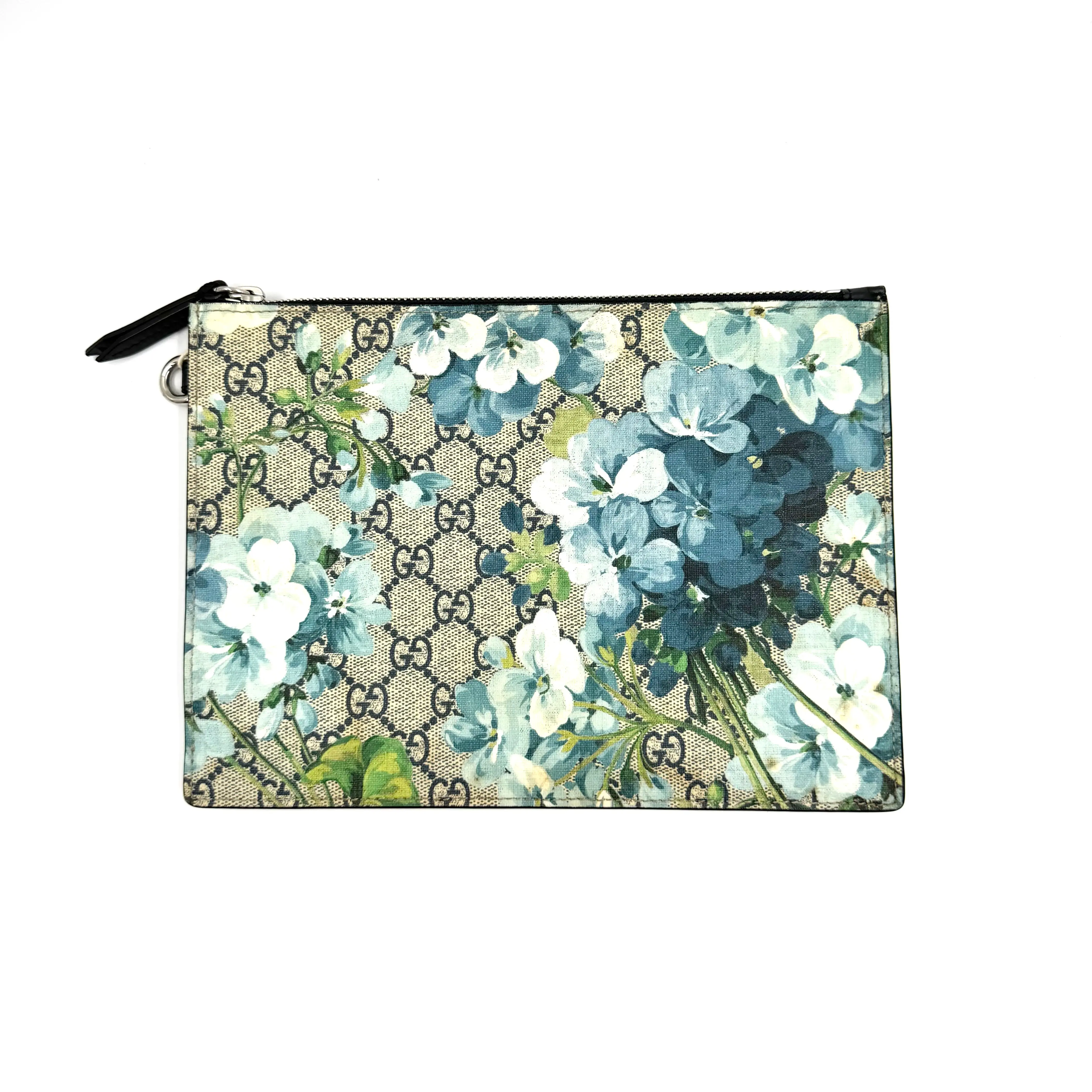 Pre-owned GUCCI As Shown Clutches & Wristlets HZ 6205 GG Supreme Blooms Clutch