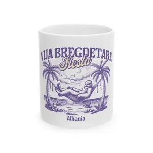 Vija Bredgetare Albania: Ceramic Mug, (11oz, 15oz)