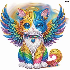 2D Flat DIY Diamond Painting Kit Acrylic Interesting Shaking Head Ornament Diamond Painting Tabletop Ornaments Kit Table Top Diamond Painting Ornament Kits for Desktop Decoration and Gifts