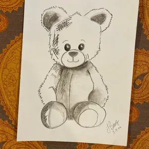 Bear charcoal, 9 x 12