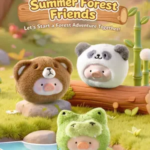 Official LuLu the Piggy - Animal Party Series Plush Silicone Earphone Bag