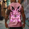Dragon Ball DBZ Majin Buu Unisex Summer outfits men streetwear 80s 90s graphic tees cotton Anime tank tops men gifts