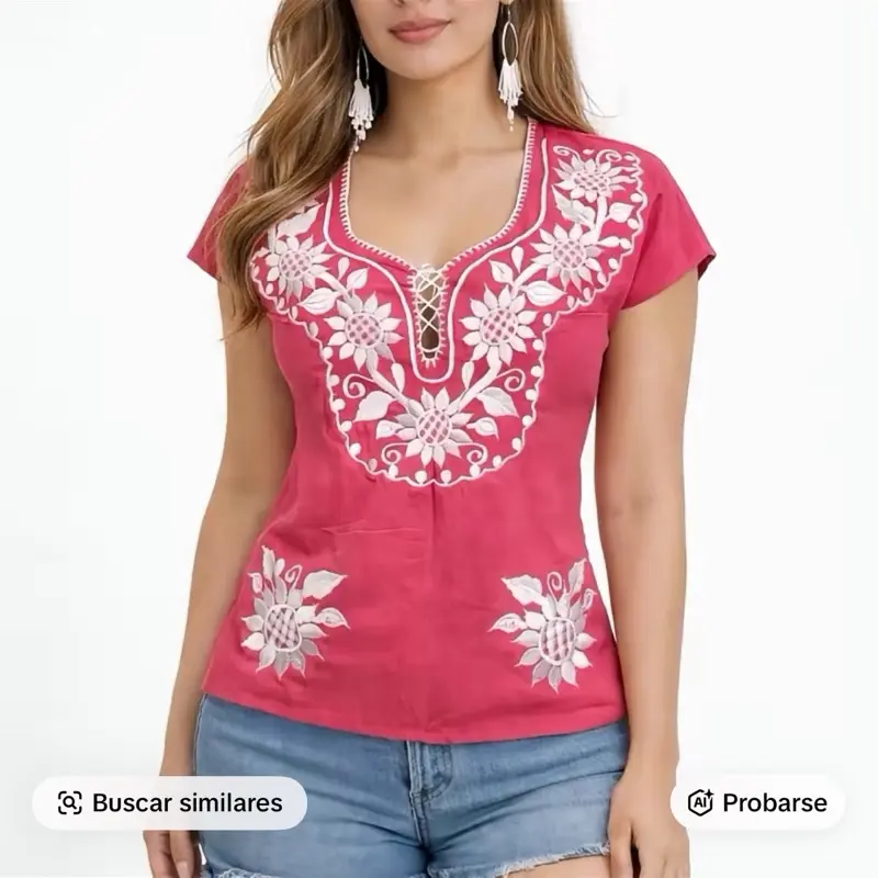 Blusa kimona en rayón