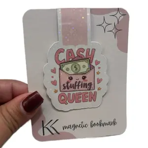 Handmade Holographic Magnetic Bookmark for Books & Binders - Strong Hold Photo Paper Accessory for Readers