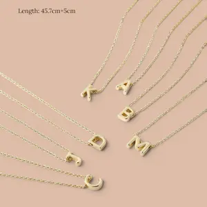 Layered Gold Initial Letter Necklace