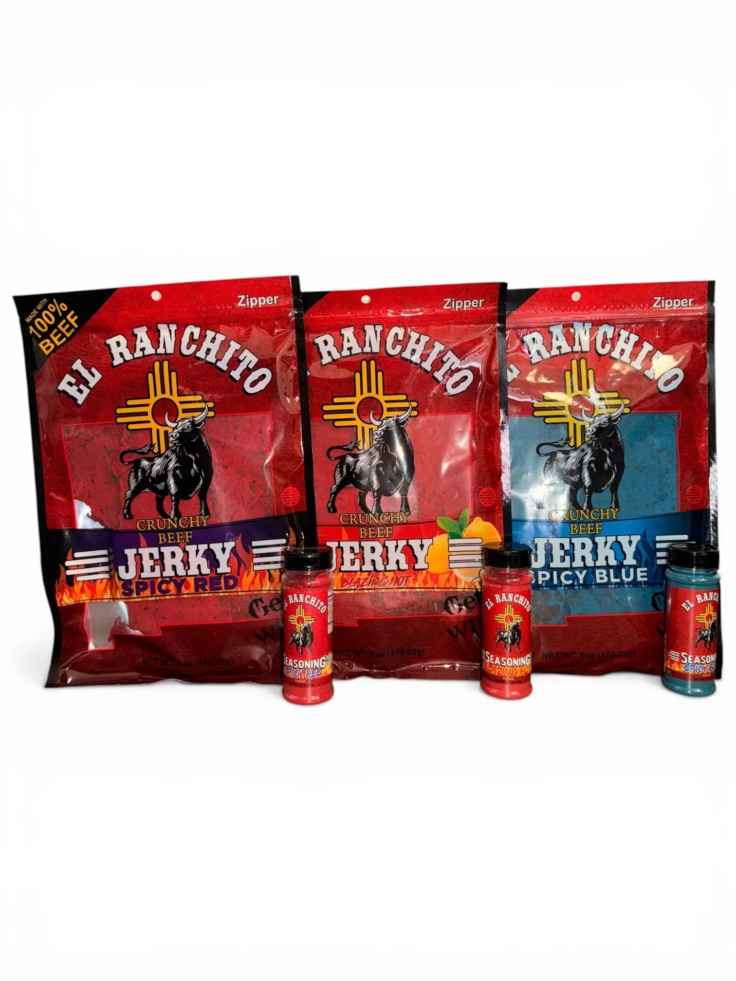 TOP SELLERS Bundle (3-6oz Jerky + 3-Seasonings) TOP SELLERS Bundle (3-6oz Jerky + 3-Seasonings)