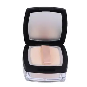 Plastic Loose Powder Container with Sieve, Matte Cap, Compact Portable Box, Makeup Tool, Cosmetic Storage Organizer