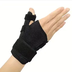 HOXEZU Adjustable Thumb & Wrist Stabilizer Brace with Thumb Alignment Assistance & Injury Prevention - Breathable Support Protector for Arthritis, Carpal Tunnel, Fracture, Post-Surgery - Compatible for Sports, fracture management, Wrist