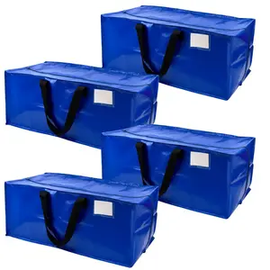 DuraSack Heavy Duty Moving & Storage Bags - 4 Pack, Durable & Tear-Proof, Foldable & Portable, Ideal for Home & College Moves, 29"x15"x13"
