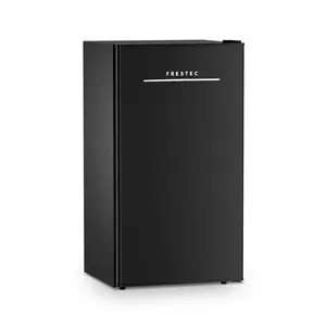 Frestec 3.2 Cu. Ft. Mini Fridge with Freezer – Quiet & Energy Efficient for Dorm, Office, Bedroom (Black)