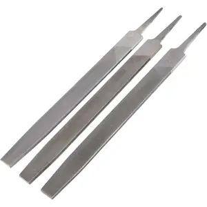 3 PCS 10 Inches Mill File Set, Single Cut Mill Files with Fine Medium Coarse Teeth, for Laminate Cutting, Profile Mill Cut, Precision Work on Steel and Formica