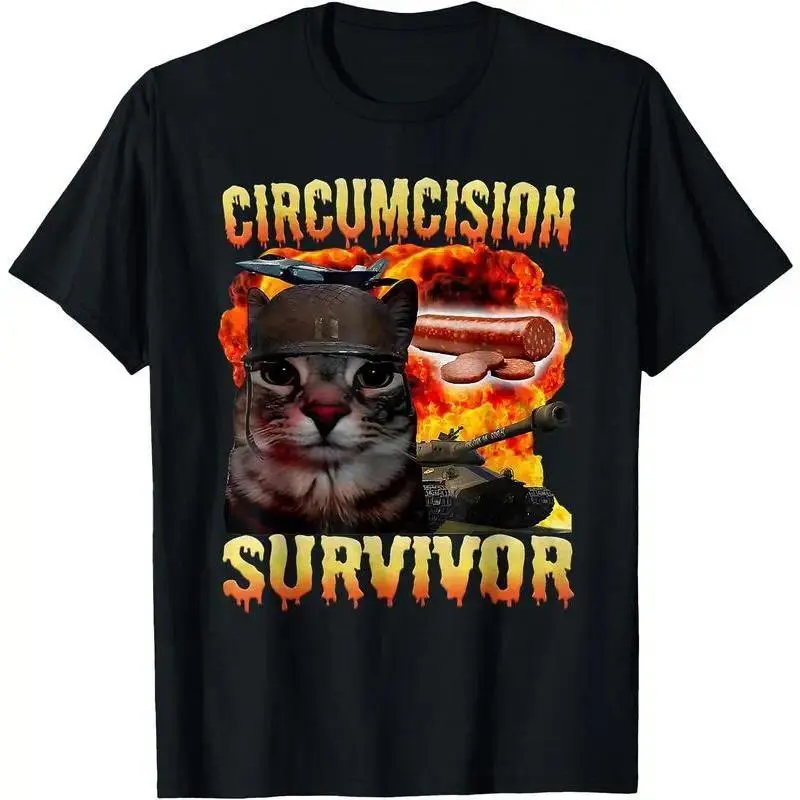Vintage Irony Cat Meme Graphic Tee | Retro Oddly Specific Aesthetic T-Shirt | Heavyweight 100% Cotton Funny Slogan Top | Trendy Brainrot Relaxed Fit Apparel | Soft Unique Sarcastic Gift | Chic Urban Streetwear | Daily Humor Outfit