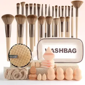 Makeup Set, Facial Makeup Tool Kit, Portable Travel Mixed Brushes and Cleaning Tools, Daily Use, Professional Makeup Brush Set, Brush Set Cosmetic