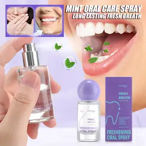 Long Lasting Mint Oral Spray Portable Mouth Breath Freshener for Adults Freshness Oral Care Products Sprayer Travel-Sized 20ml