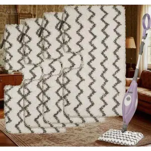 4-Pack Replacement Steam Mop Pads for Shark Cleaners, Absorbent Washable Microfiber Pads, Fits S3501 S3601 S2901 S2902 S3550 S3801 S3901 SE450 S3601D S3901D, Reusable and Durable Cleaning Pads Set Rectangle Smooth Vinyl roach  away pest  conteol