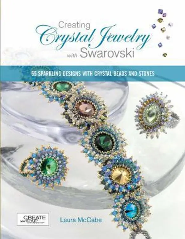 USED Book - Creating Crystal Jewelry with Swarovski: 65 Sparkling Designs with Crystal Beads and Stones by Laura McCabe (Paperback) - english