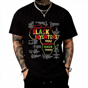 [100% Cotton] Black Inventors Black History Month African Mens Womens Kids T-Shirt Juneteenth Dashiki Educated I Am Black Clothes Saying Tee T-Shirt For Men And Women