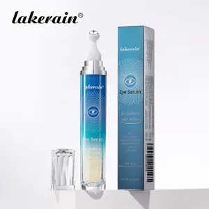 Lakerain 5% Caffeine Eye Serum, Puffy Eyes Treatment, Under Eye Roller Cream for Dark Circles and Puffiness, with 360° Massage Ball Reduce Wrinkles and Fine Lines, Bags under eyes, Ideal for Late-Night Workers & Eye-Strained People, Eye Bag Remover