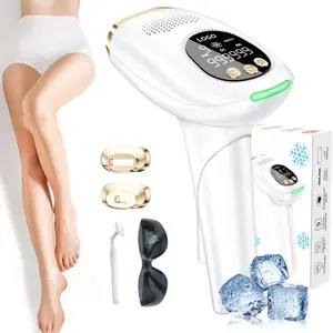 IPL Hair Removal Device for Women, Portable Design, 2 Interchangeable Lamp Heads, Painless & Long-Lasting Results, Ideal for Underarms, Legs & Face, Home Beauty Device