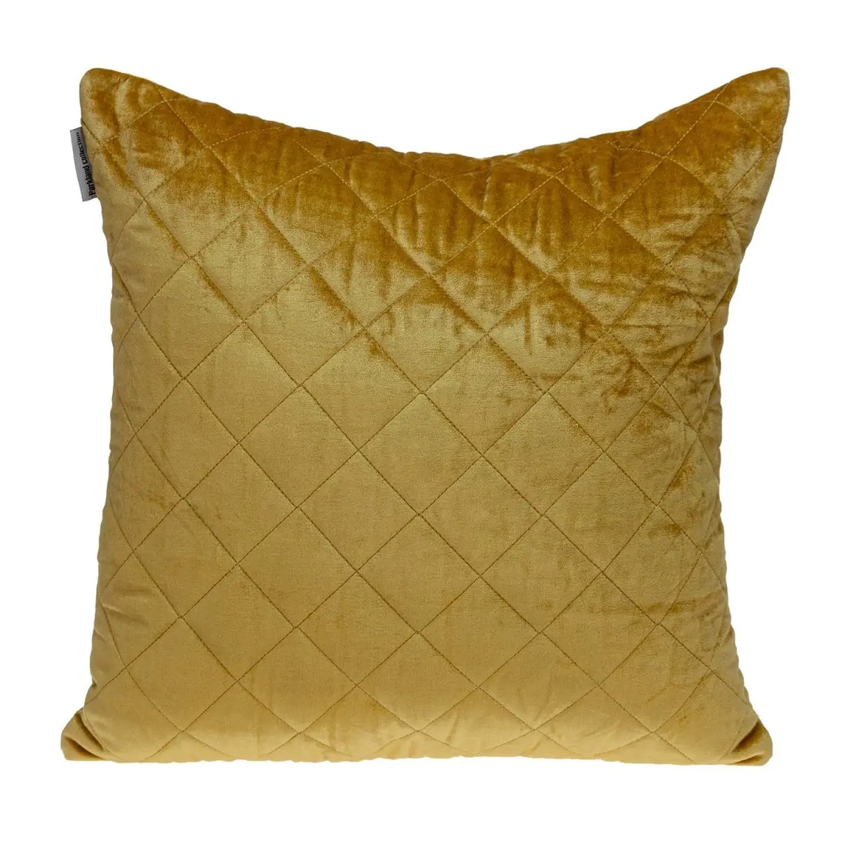 Parkland Collection PILL21364P Milo Transitional Yellow Abstract Geometric Design Fabric Cushion, Diamond Stitch Square Throw Pillow with Adding Filling for Indoor Use (Standard Size), Abstract Geometric Design Standard Pillows