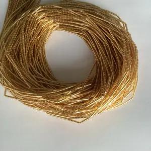 Goldie Handcrafted Tie-On Waist Beads - 60 Inch Strand with White Seeds Gold & Multicolored Glass Beads for Women's Fashion