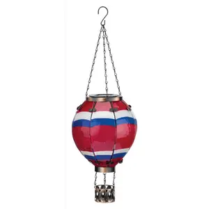 Regal Art & Gift Multicolored Glass/Metal 23.5 in. H Hot Air Balloon Lantern (Pack of 4)