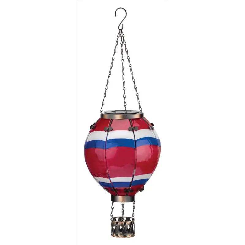 Regal Art & Gift Multicolored Glass/Metal 23.5 in. H Hot Air Balloon Lantern (Pack of 4)