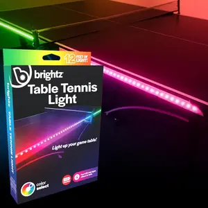 Brightz LED Ping Pong Table Light - 12-Foot Light Strip for Ping Pong Tables - Color Changing or Solid Color Modes