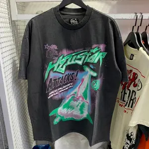 Hell-star Planet Y2K Aesthetic T Shirt, Harajuku Tee, Goth Punk T-Shirt, Alternative Clothing, Y2k Graphic Shirt, Unisex Shirt, Cotton Shirt, Vintage Shirt, Crewneck Shirt, Streetwear, Oversized T-Shirt C11