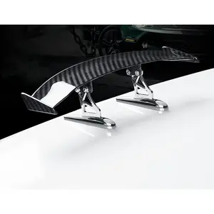 Mini Car Spoiler Wing Decoration, Sport Style Self-Adhesive Trunk Accent, Exterior Car Accessories