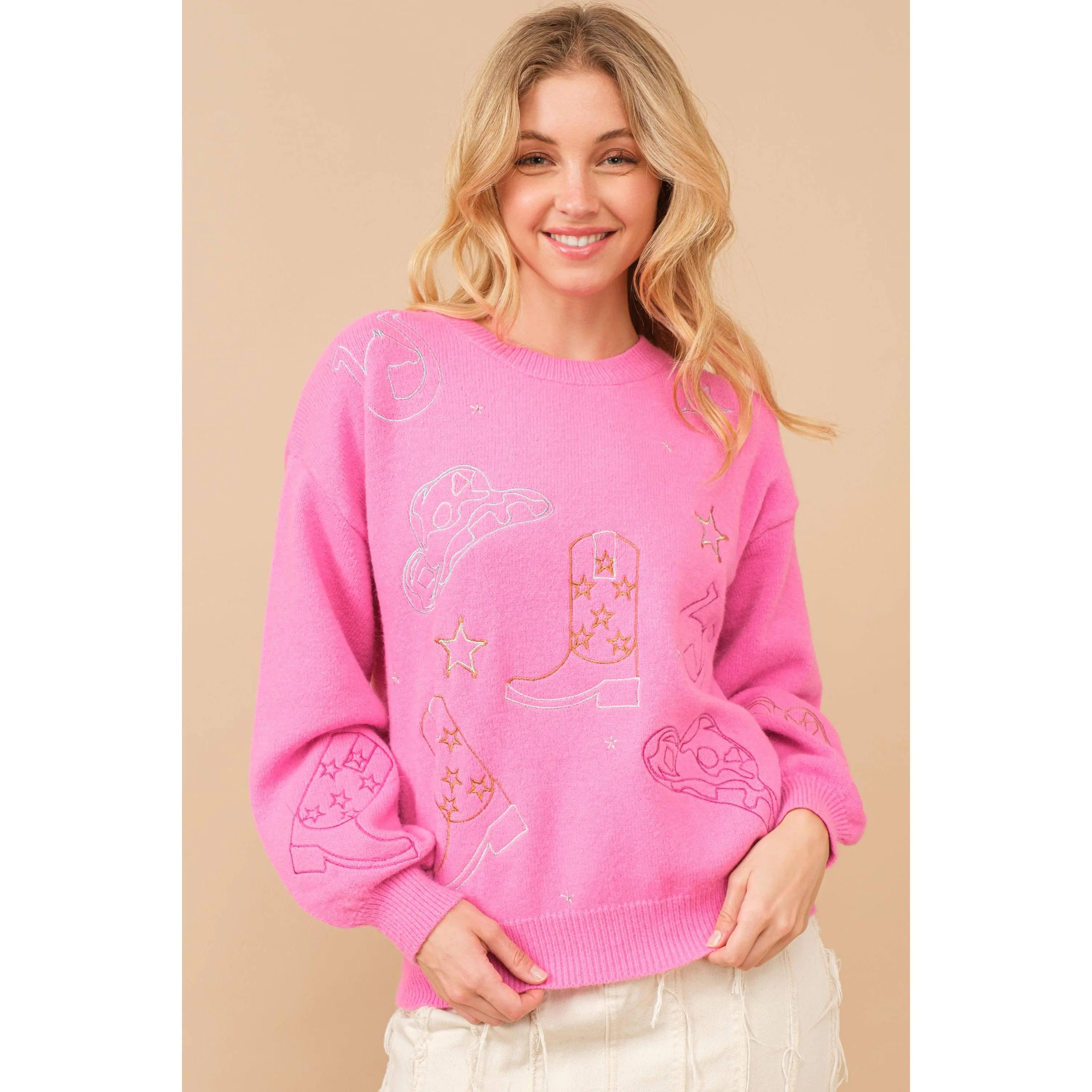 Western Cowgirl Pullover Sweater