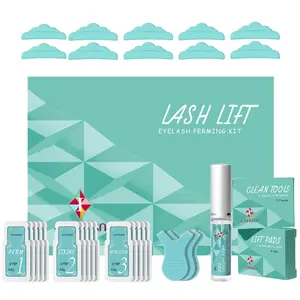 ICONSIGN Lash Lift Kit, Professional Semi-Permanent Eyelash Curling Kit with Lash Shields, Eye Gel Pads and Eyelash Bond Glue, Ideal for Salon Use, Eyelash Adhesive
