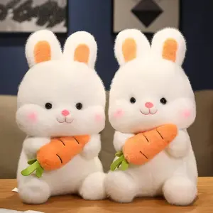 Cute Carrot Rabbit Plush Toy Girl Bed Pillow Rabbit Doll Birthday Gift