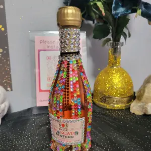 Mini Santero Bedazzled Bottle