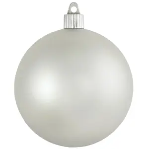 4" (100mm) Commercial Shatterproof Ball Ornament - Dove Grey