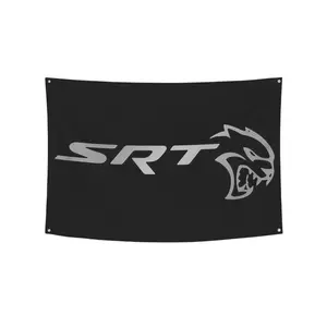 SRT Flag Banner Hellcat Garage Street Racing Car Man Cave Tapestry Wall Decor Hangingwall decor flags