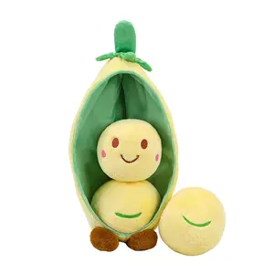 New creative pea pod plush toy, funny pea doll, birthday gift, female doll machine toy mini