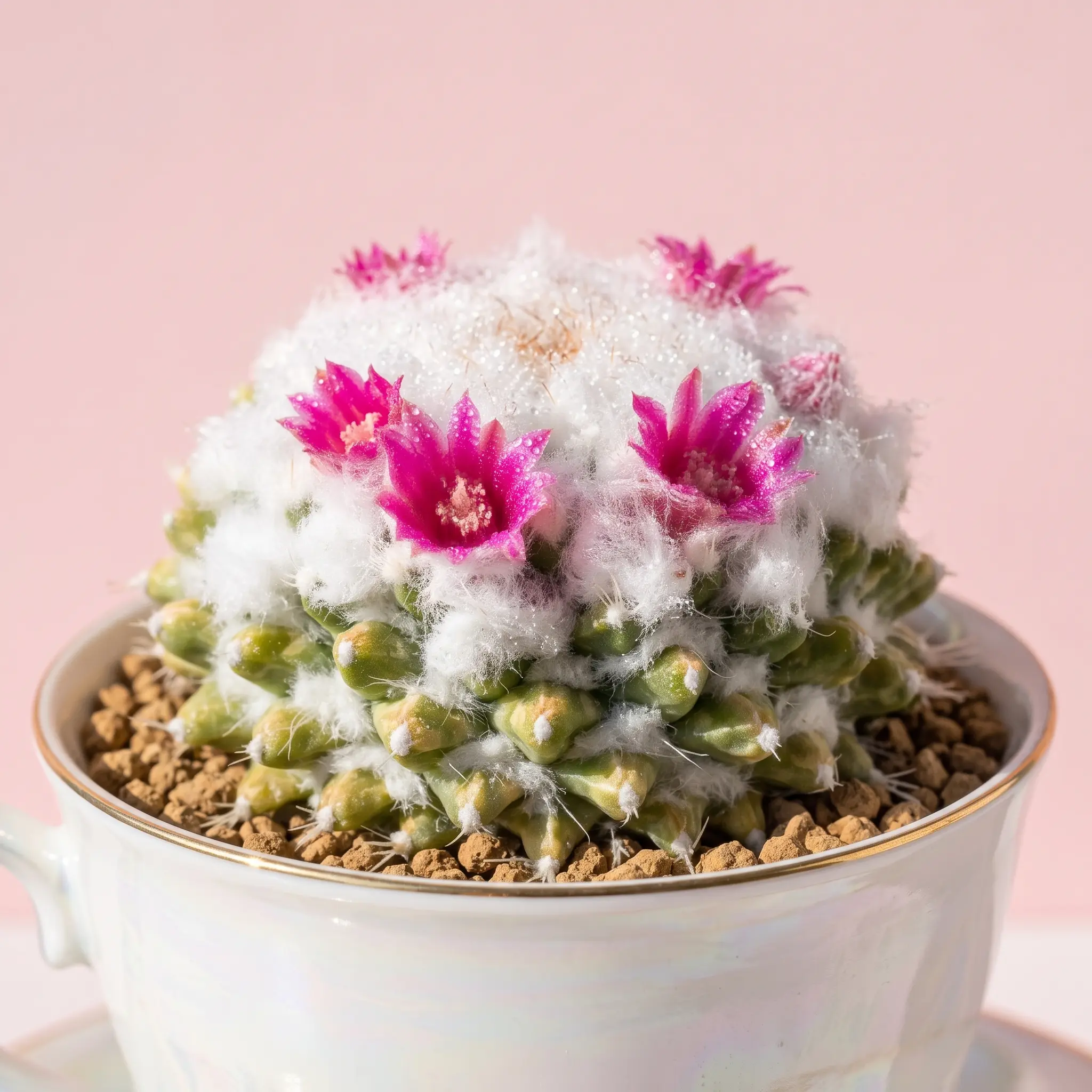 Snowball Cactus Plant Unique Cactus Collector Succulent Desert Plant Easy Care Indoor Outdoor Garden Plant
