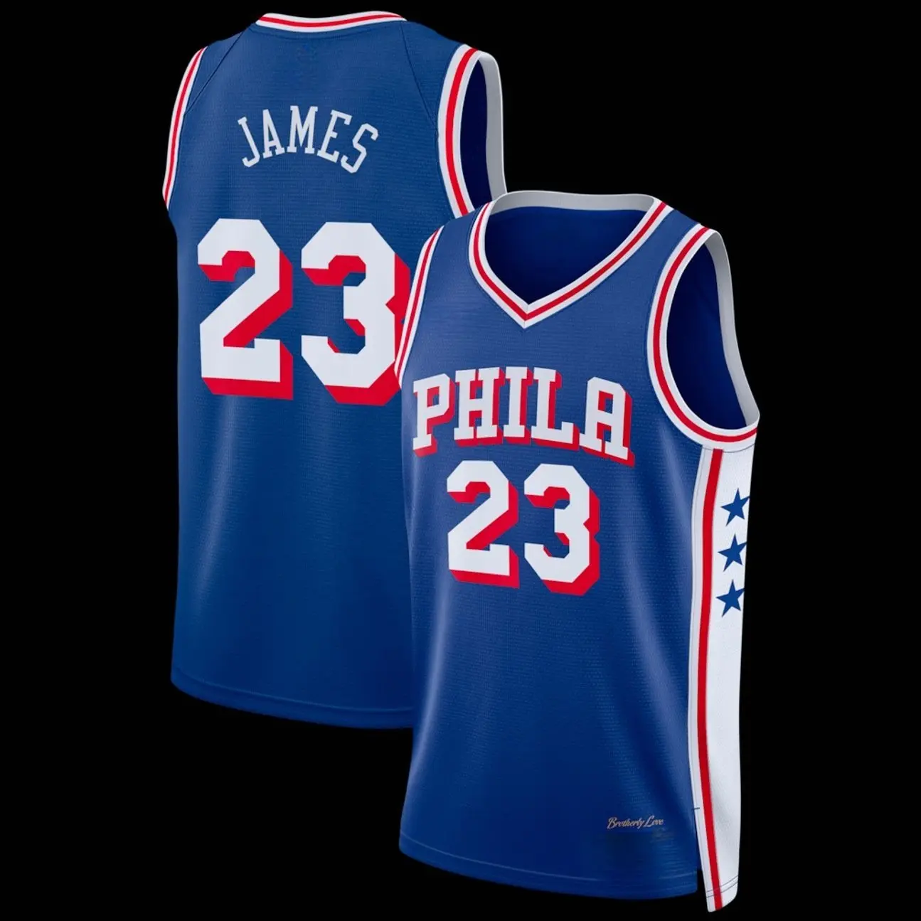 Unisex Basketball #23 James Philadelphia Team Swingman Jersey - Icon Edition - Royal