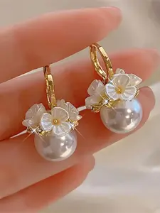 Elegant Japanese & Korean Style Earrings, Flower Design, Fashion Jewelry, Perfect Gift for Teens, Elegant Accessory