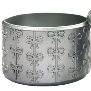 Silver Coquette Silicone Boot Bumper Sleeve for Tumblers fits most size tumblers