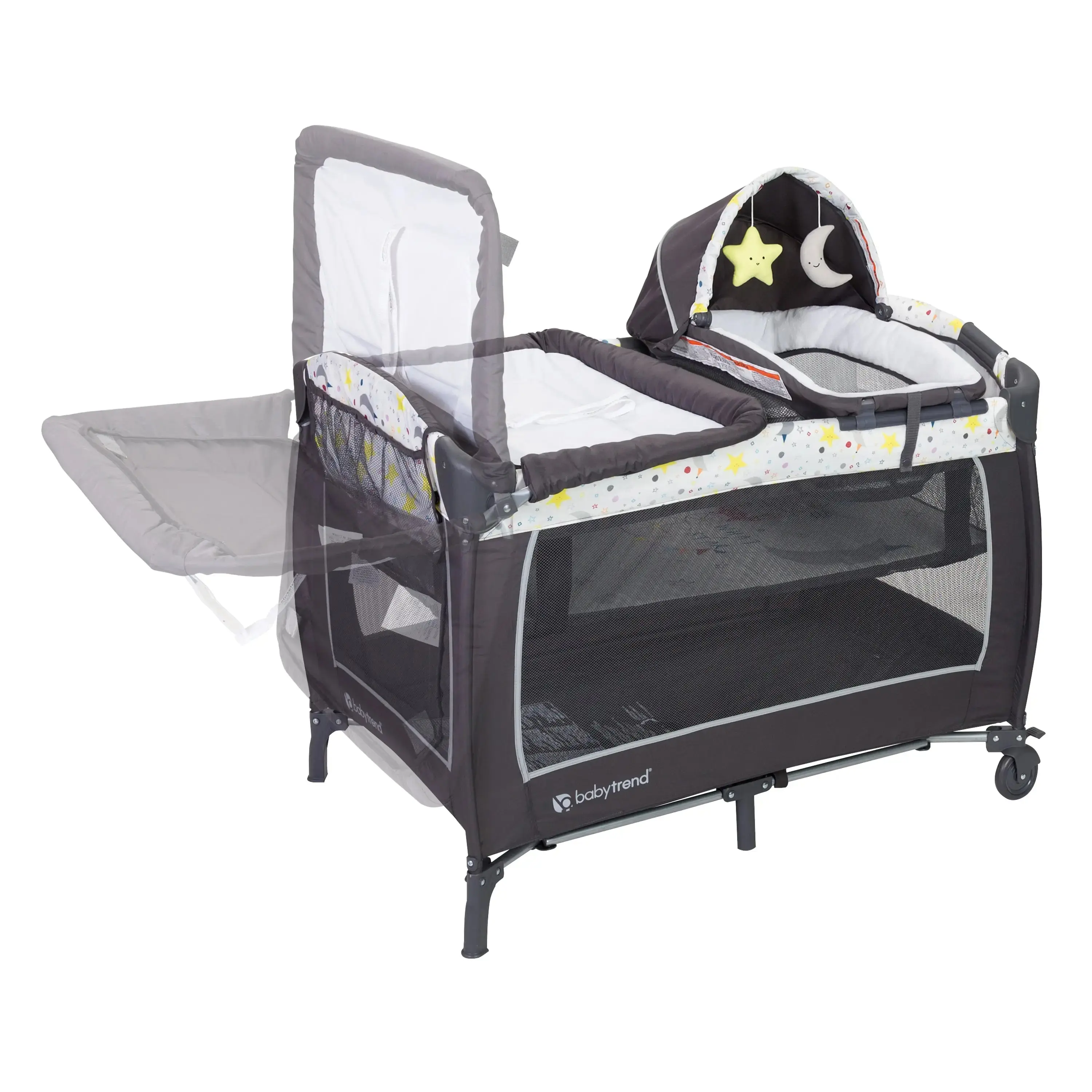 Baby Trend Lil' Snooze Deluxe II Portable Nursery Center Playard with Cozy  Napper Removable Full Bassinet & Storage Tote Bag Crib for Infant - TikTok  Shop