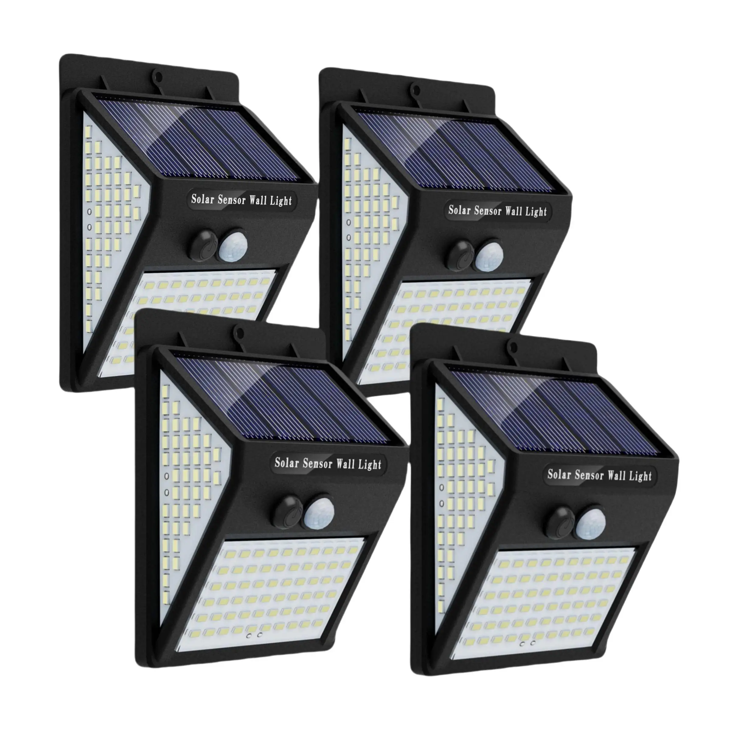 140LED Solar Security Lights Outdoor, 270 Degree Wide Angle Waterproof Solar Powered Durable wall Lights, Outside 3 Modes for Garden Fence Door Yard