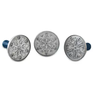 Nordic Ware 5 pc Snowflake Cookie Stamps & Half Sheet Pan Set