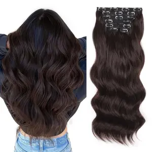 Vigorous Hair Extensions 4PCS & 6PCS & 7PCS  Clip in Hair Extensions Soft and Natural Synthetic Hair Pieces for Thinning Hair Women