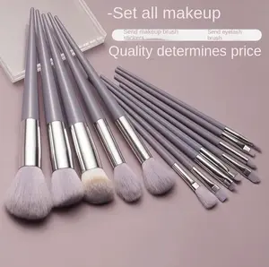 13 PCs Makeup Brush Beauty Soft Hair Fiber Brush Beginner Eye Shadow Brush Loose Powder Concealer Brush Set Tool