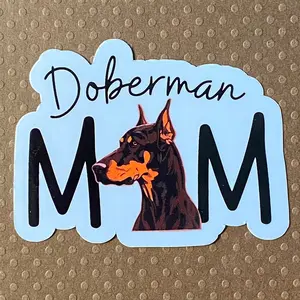 Doberman Breed Dog Mom Sticker