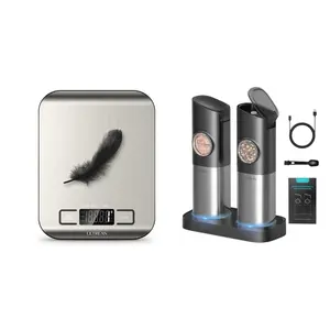 Ultrean Food Scale, Digital Kitchen Scale for Baking Cooking and Meal Prep with Pepper Grinder